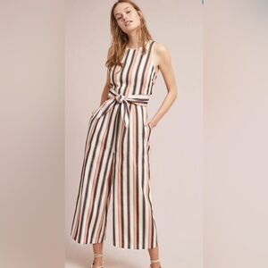 Anthropologie Gidget‎ Cropped Wide-Leg Jumpsuit Size Large New with tags